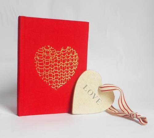 Knit Red Heart Notebook 
