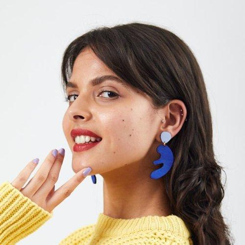 Matisse Earrings in Pale & Ultra Blue