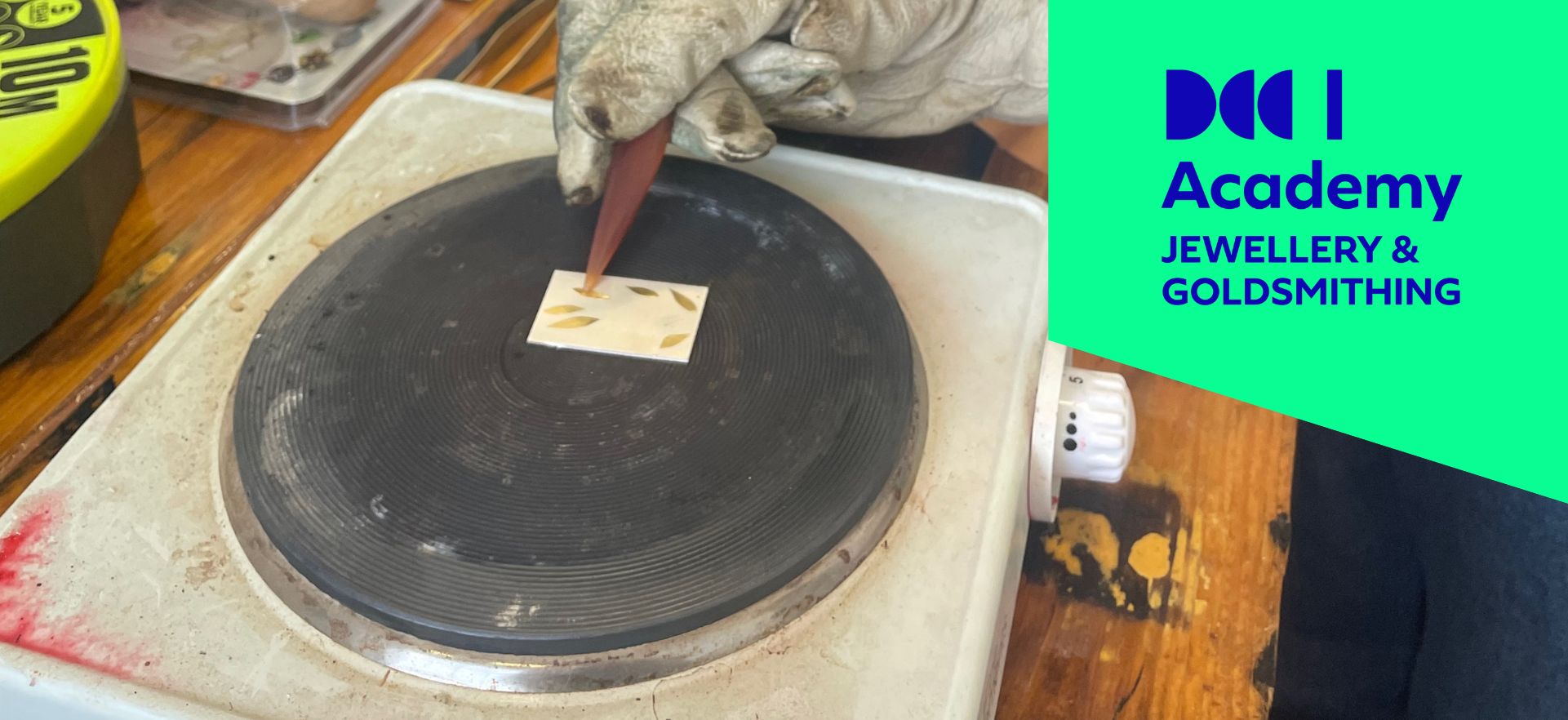 Keum-Boo is an ancient Korean metal decoration technique which translates as ‘attached gold’. It is a way of diffusion-bonding 24ct yellow gold foil to silver.