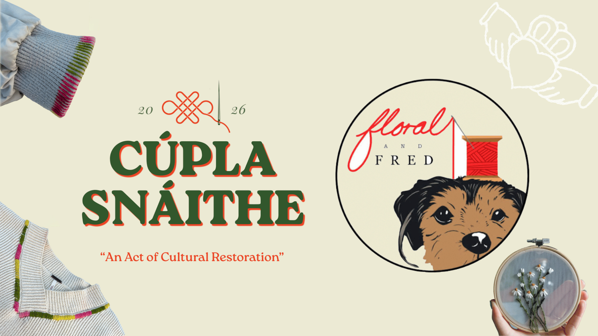 Upcycling workshop in Dublin at NCAD. Bring a garment and transform it with native Irish wool, guided by Cúpla Snáithe and Floral & Fred.